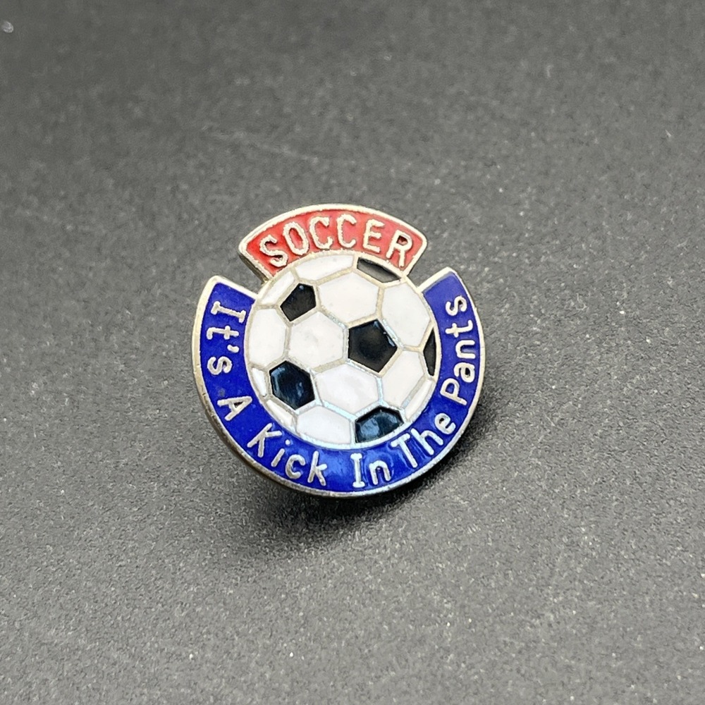 Soccer It’s A Kick In The Pants Lapel Hat Pin